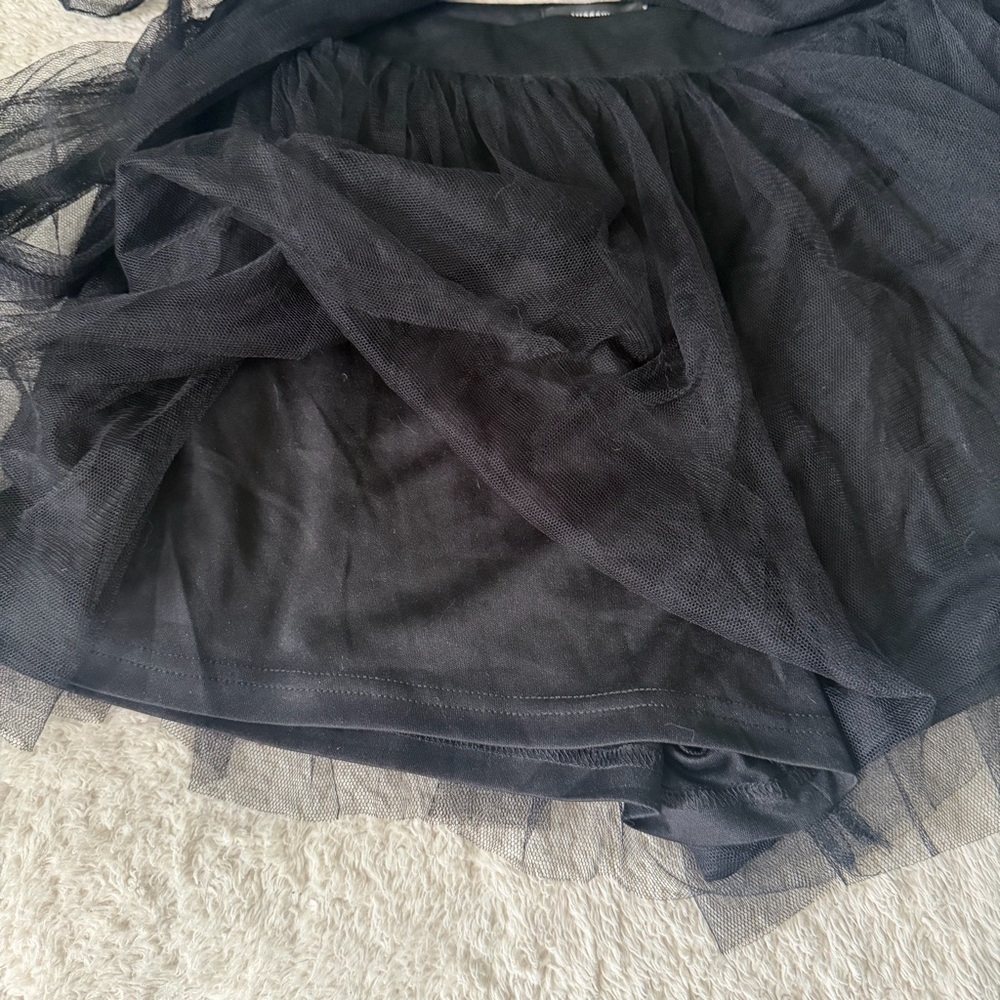 NWT Missguided Tulle Tie Front Floaty Shorts sz 6 - Picture 5 of 10